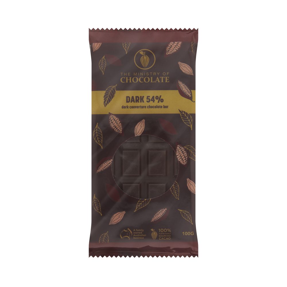 Dark 54% - 100g Chocolate Bar VEGAN FRIENDLY