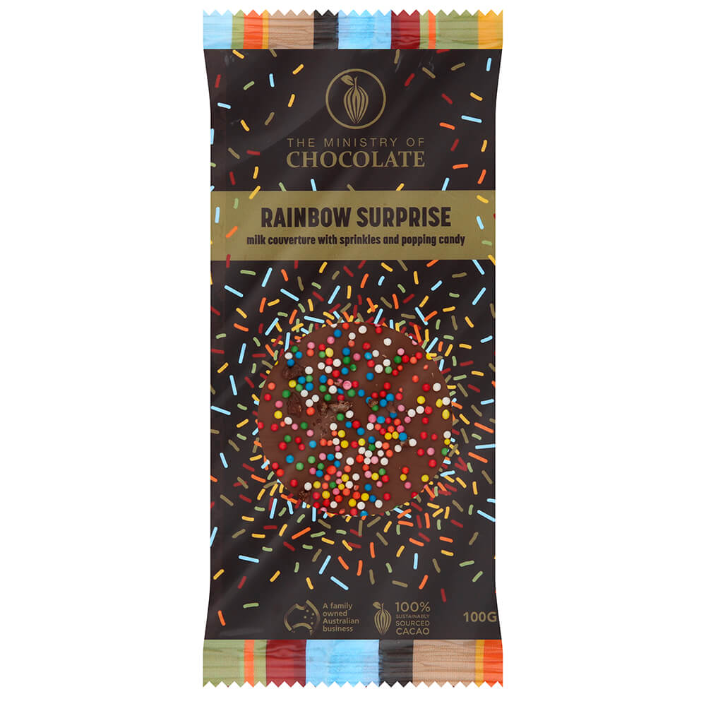 Rainbow Surprise - 100g Milk Chocolate Bar