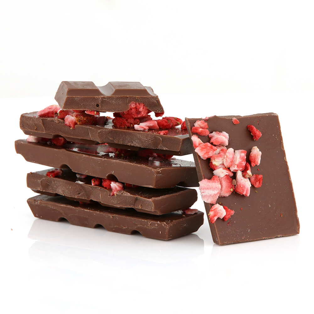 Strawberry Fields - 100g Milk Chocolate Bar