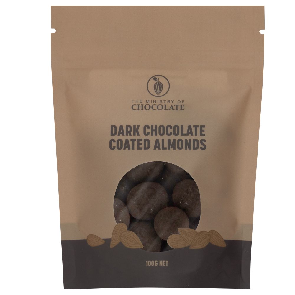 Dark Coated Almonds 100g