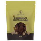 Milk Choc Honey Macadamias 100g