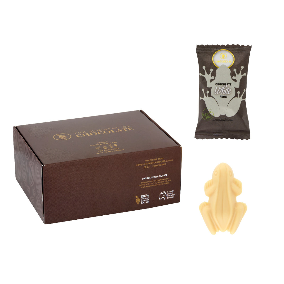 White Chocolate Frog Party Pack x 30